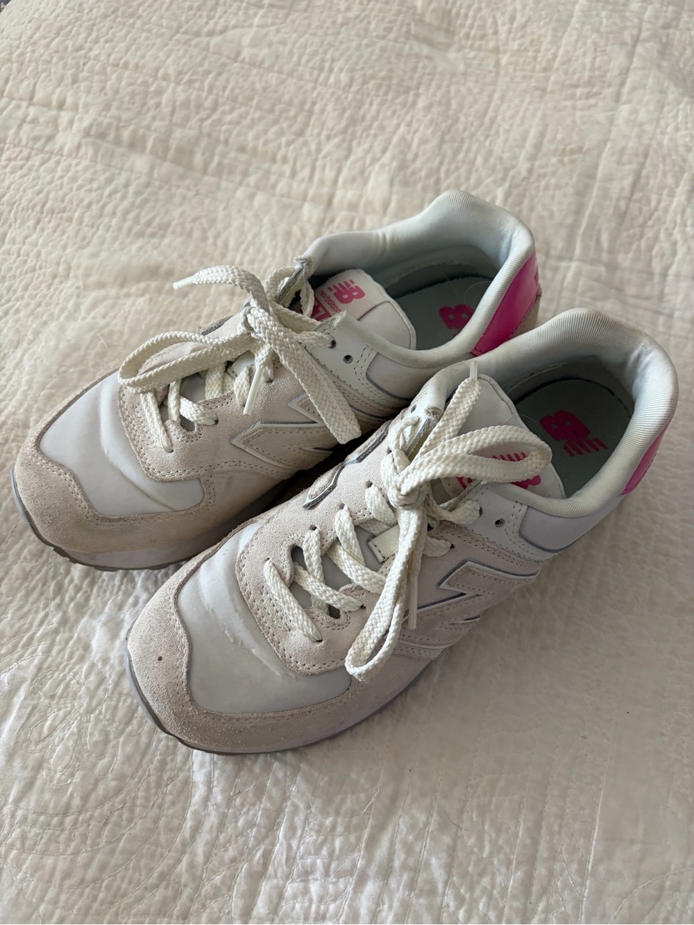 Pink New Balance 574s